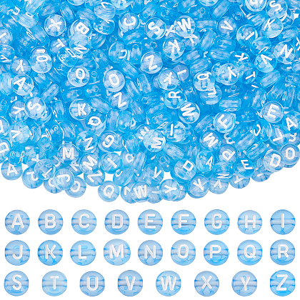 SOFPLATE 1500Pcs Transparent Acrylic Beads OACR-SP0001-25A-1