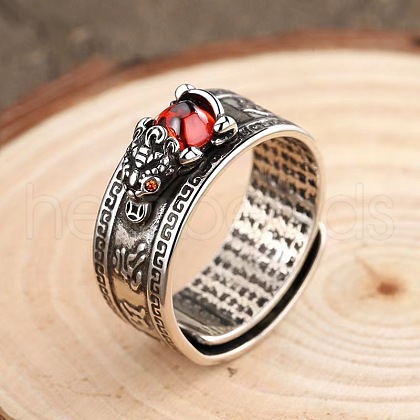 Pi Xiu Alloy with Resin Adjustable Finger Rings for Men FS-WGD1851-02-1