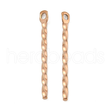 Ion Plating(IP) 304 Stainless Steel Pendants STAS-Q323-03C-RG-1