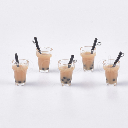 Plastic Cup Pendants CRES-S359-09I-1
