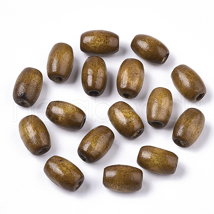 Spray Painted Natural Maple Wood Beads X-CD-TAC0003-01B-1