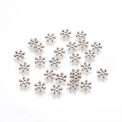 Tibetan Style Alloy Spacer Beads TIBEB-1171-AS-LF-1