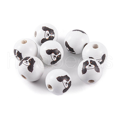 Wood European Beads WOOD-G021-01A-1
