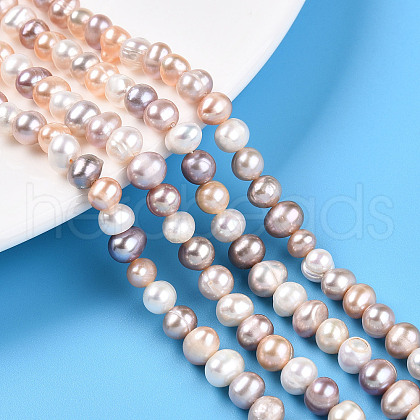 Natural Cultured Freshwater Pearl Beads Strands PEAR-N013-05C-03-1
