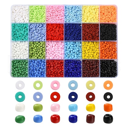 DIY Glass Seed & Disc Polymer Clay Beads Jewelry Making Finding Kit DIY-YW0005-31-1