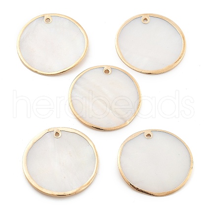 Natural Shell Pendants SHEL-Z002-03-1