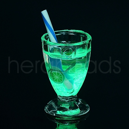 Luminous Transparent Resin Pendants CRES-F026-01B-1