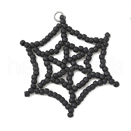 Halloween Theme Glass Seed Beads PALLOY-MZ00778-01-1