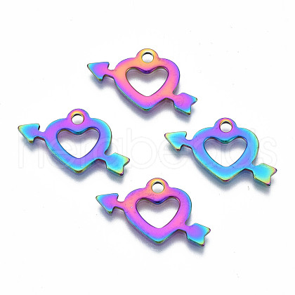 Ion Plating(IP) 201 Stainless Steel Pendants STAS-S119-135-1