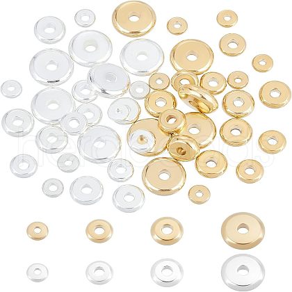 Unicraftale 48Pcs 8 Style 304 Stainless Steel Spacer Beads STAS-UN0030-33-1