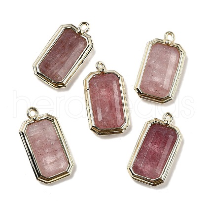 Natural Strawberry Quartz Pendants G-U019-04G-07-1