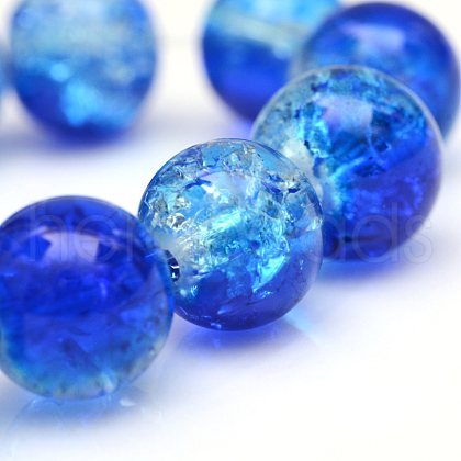 Baking Painted Crackle Glass Bead Strands CCG-S001-4mm-16-1