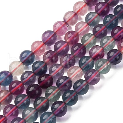 Natural Fluorite Beads Strands G-K345-B02-02A-1