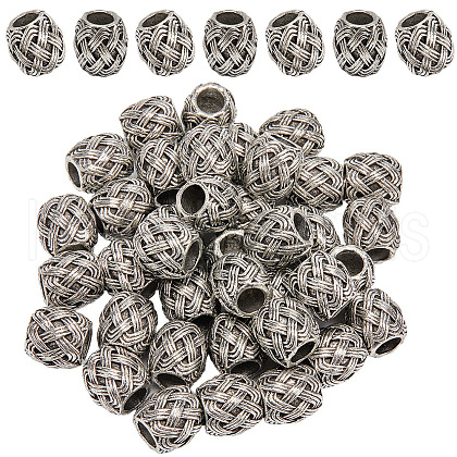 SOFPLATE 40Pcs Alloy European Beads PALLOY-SP0001-04-1