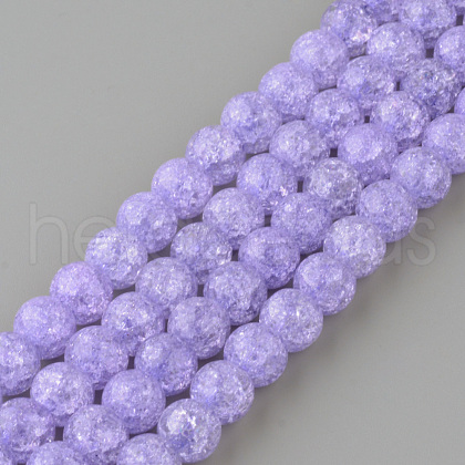 Synthetic Crackle Quartz Beads Strands X-GLAA-S134-10mm-15-1