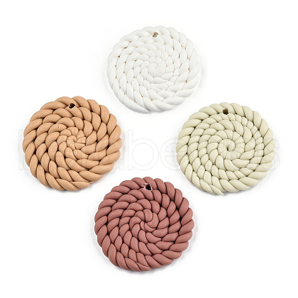 Handmade Polymer Clay Pendants X-CLAY-N010-093-1