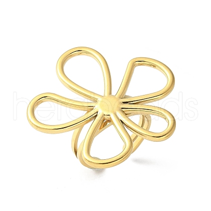 304 Stainless Steel Cuff Rings RJEW-S621-02A-G-1