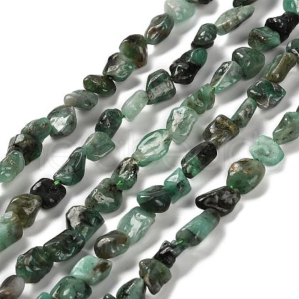 Natural Emerald Beads Strands G-P497-01E-15-1