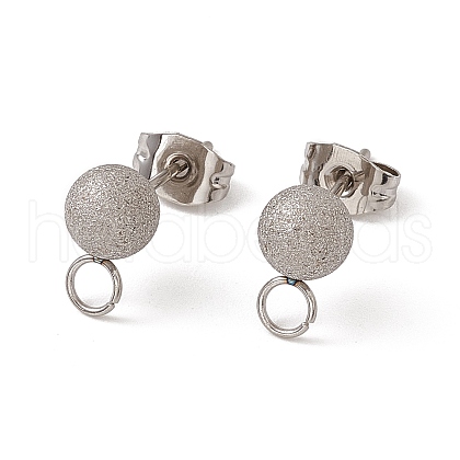Non-Tarnish 304 Stainless Steel Stud Earring Findings STAS-E179-05D-P-1