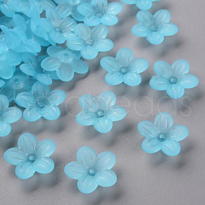 Frosted Acrylic Bead Caps MACR-S371-08A-755-1