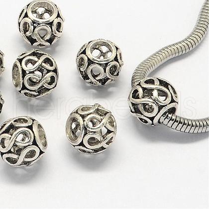 Alloy European Beads PALLOY-S079-004AS-1