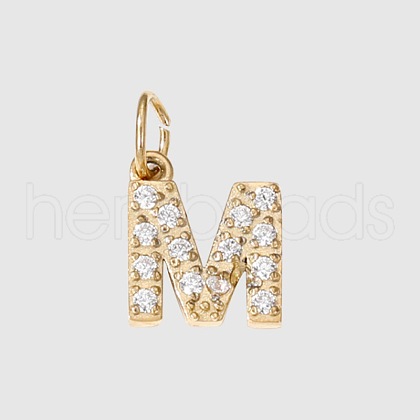 Stainless Steel Cubic Zirconia Pendants with Jump Rings X-FIND-PW0024-08M-1