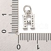 Initial Letter Brass with Cubic Zirconia Charms KK-Q814-26H-P-3