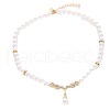Angel Wing Alloy Crystal Rhinestone & Plastic Imitation Pearl Pendant Necklaces & Stud Dangle Earrings Sets FS-WG4A79B-01-2