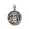 304 Stainless Steel Pendants STAS-Z110-44AS-1