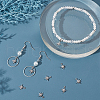 Beebeecraft 20Pcs Brass Clear Cubic Zirconia Charms FIND-BBC0002-15-4