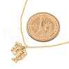 925 Sterling Silver Colorful Cubic Zirconia Constellation Pendant Cable Chain Necklaces for Women STER-R009-01G-10-5