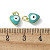 Brass Enamel Charms KK-S518-03C-G-3