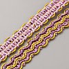 Polyester Wavy Lace Ribbon OCOR-WH0078-208-1