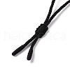 Adjustable Natural Tiger Eye Sailor's Knot Pendant Necklace with Nylon Cord for Women NJEW-L171-02A-5