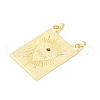 Brass Micro Pave Cubic Zirconia Pendants KK-H203-03G-2