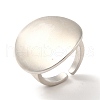 Brass Flat Round Open Cuff Ring for Women KK-H434-26P-3