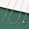 Tarnish Resistant 304 Stainless Steel Snake Chain Necklaces NJEW-F196-14P-3