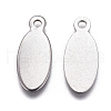 Tarnish Resistant 201 Stainless Steel Stamping Blank Tag Pendants STAS-F207-29P-2