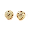 Texture Brass Beads KK-S379-02G-F-1