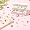 Electroplate Glass Charms PALLOY-FS00021-9