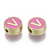 Alloy Enamel Beads X-ENAM-S122-028V-NR-2