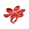 Adjustable Alloy Flower Finger Rings for Women RJEW-B124-01C-2