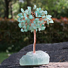 Natural Green Aventurine Chips Tree Decorations PW-WG91683-03-1