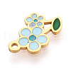 304 Stainless Steel Enamel Charms STAS-T065-57G-02-2