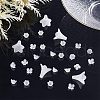 HOBBIESAY 200Pcs 4 Style Spray Painted Glass Beads & Acrylic Beads Caps DIY-HY0001-10-5