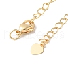 Rack Plating Brass Ends with Chain and Lobster Claw Clasps KK-F873-03LG-2