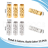 Unicraftale 50Pcs 2 Style 304 Stainless Steel Tube Beads STAS-UN0049-27-3
