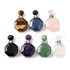 Natural Mixed Stone Perfume Bottle Pendants G-L623-13P-1