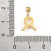 304 Stainless Steel Pendants STAS-H202-01G-01-3
