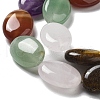 Natural Amethyst & Crystal Quartz & Green Aventurine & Carnelian & Tiger Eye Beads Strands G-P528-M20-01-4